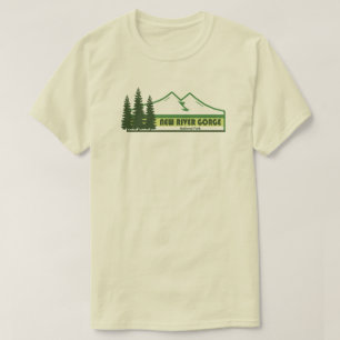 New River Gorge National Park Groene Strepen T-shirt