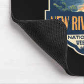 New River Gorge National Park Illustration Retro B Muismat (Hoek)