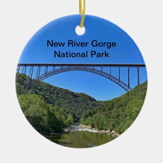 New RIver Gorge National Park Keramisch Ornament (Voorkant)