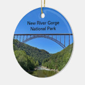 New RIver Gorge National Park Keramisch Ornament (Links)