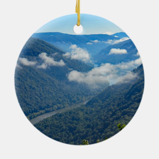 New RIver Gorge National Park Keramisch Ornament (Achterkant)