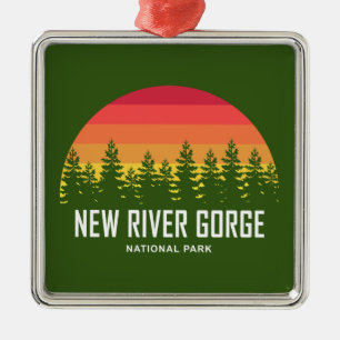 New River Gorge National Park Metalen Ornament
