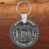 New River Gorge National Park Monoline Sleutelhanger (Voorkant)
