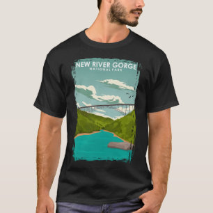 New River Gorge National Park Reisposter T-shirt