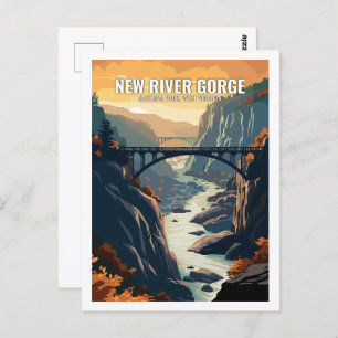 New River Gorge National Park, Verenigde Staten Briefkaart