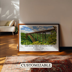 New River Gorge National Park West Virginia Aangep Poster