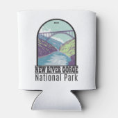 New River Gorge National Park West Virginia Bridge Blikjeskoeler (Achterkant)