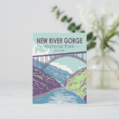 New River Gorge National Park West Virginia Bridge Briefkaart (Staand voorkant)