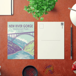 New River Gorge National Park West Virginia Bridge Briefkaart