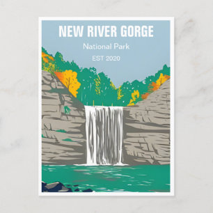 New River Gorge National Park West Virginia Bridge Briefkaart