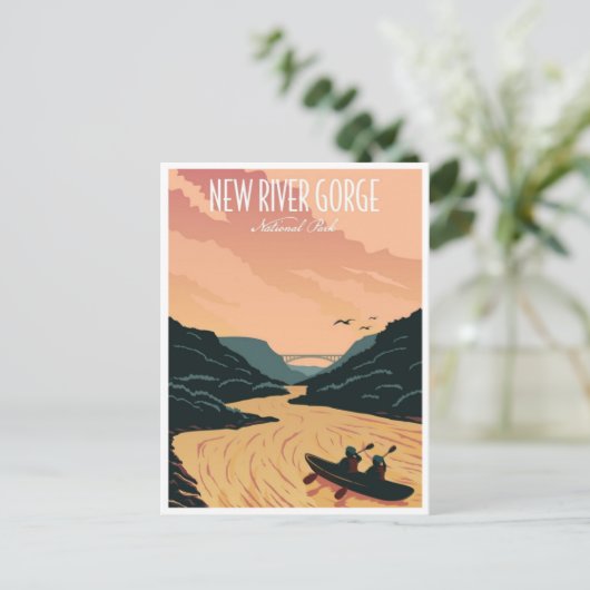 New River Gorge National Park West Virginia Bridge Briefkaart (Staand voorkant)