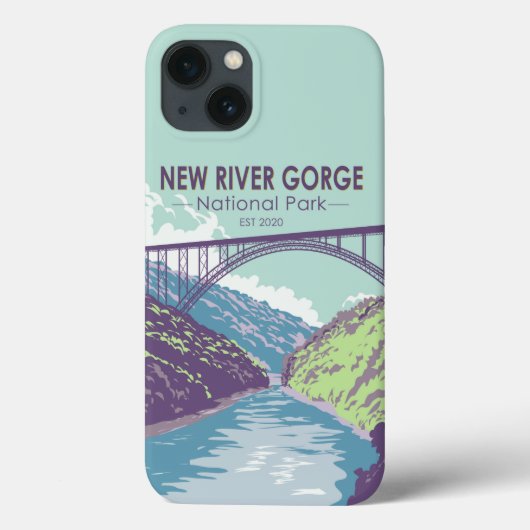 New River Gorge National Park West Virginia Bridge Case-Mate iPhone Case (Achterkant)