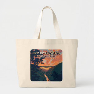 New River Gorge National Park West Virginia Bridge Grote Tote Bag
