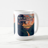 New River Gorge National Park West Virginia Bridge Koffiemok (Voorkant rechts)