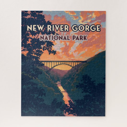 New River Gorge National Park West Virginia Bridge Legpuzzel (Verticaal)