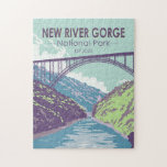 New River Gorge National Park West Virginia Bridge Legpuzzel<br><div class="desc">Nieuw vectorkunstontwerp van de rivierkloof. Het park is de plek waar een deel van de beste witwatervlotters in het land zich bevinden en is ook een van de meest populaire klimgebieden aan de oostkust.</div>