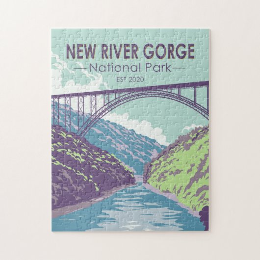 New River Gorge National Park West Virginia Bridge Legpuzzel (Verticaal)
