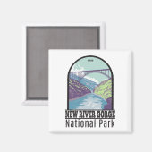 New River Gorge National Park West Virginia Bridge Magneet (Voorkant / Achterkant)