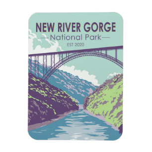 New River Gorge National Park West Virginia Bridge Magneet