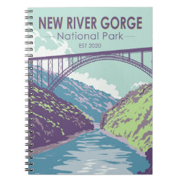 New River Gorge National Park West Virginia Bridge Notitieboek