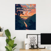 New River Gorge National Park West Virginia Bridge Poster (Thuiskantoor)