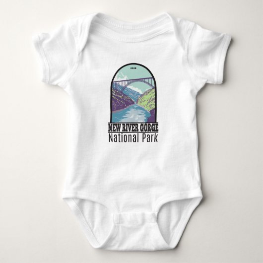 New River Gorge National Park West Virginia Bridge Romper (Voorkant)