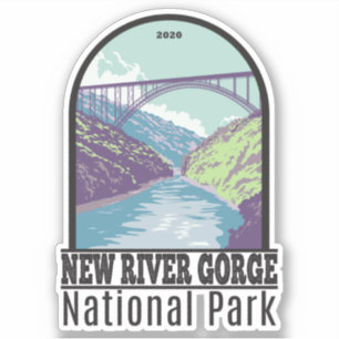 New River Gorge National Park West Virginia Bridge Sticker