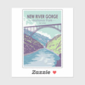 New River Gorge National Park West Virginia Bridge Sticker (Vel)