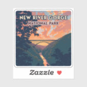 New River Gorge National Park West Virginia Bridge Sticker (Vel)