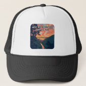 New River Gorge National Park West Virginia Bridge Trucker Pet (Voorkant)