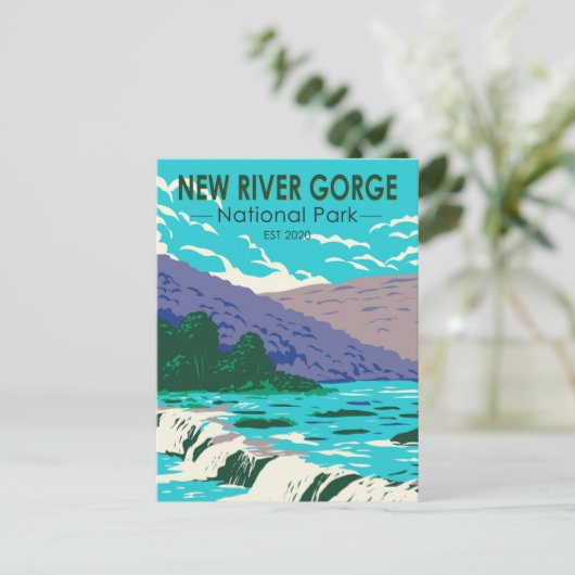 New River Gorge National Park West Virginia Briefkaart (Staand voorkant)