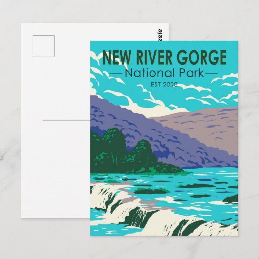 New River Gorge National Park West Virginia Briefkaart (Voorkant / Achterkant)