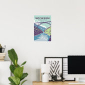 New River Gorge National Park West Virginia Brug Poster (Thuiskantoor)