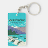 New River Gorge National Park West Virginia Sleutelhanger (achterkant)