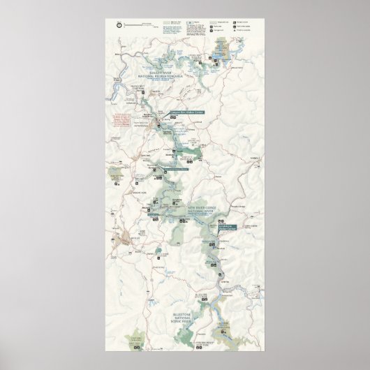 New River Gorge National Poster (Voorkant)