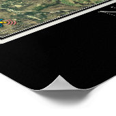 New River Gorge National River Satellite Map Poster (Hoek)