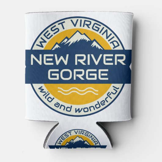New River Gorge West Virginia Blikjeskoeler (Voorkant)