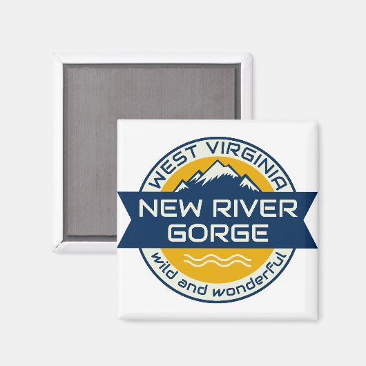 New River Gorge West Virginia Magneet (Voorkant / Achterkant)
