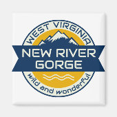 New River Gorge West Virginia Magneet (Voorkant)