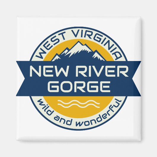 New River Gorge West Virginia Magneet (Voorkant)