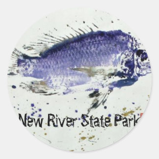 New River State Park Ronde Sticker