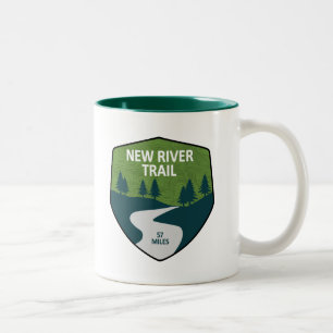 New River Trail Tweekleurige Koffiemok