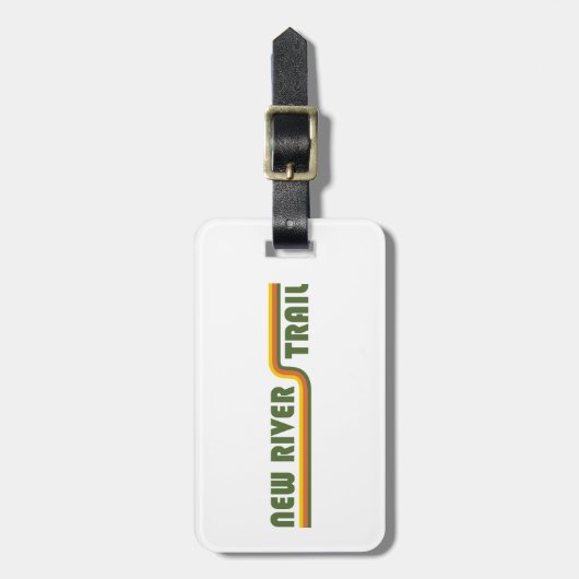 New River Trail Virginia Bagagelabel (Voorkant verticaal)