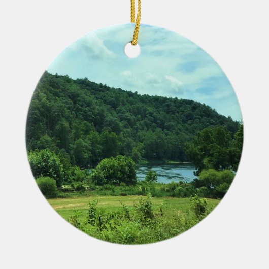New River, Virginia Keramisch Ornament (Voorkant)