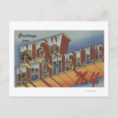 New Rochelle, New York - Large Letter Scenes Briefkaart (Voorkant)