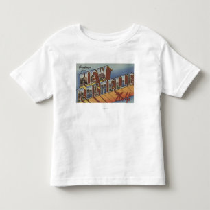 New Rochelle, New York - Large Letter Scenes Kinder Shirts