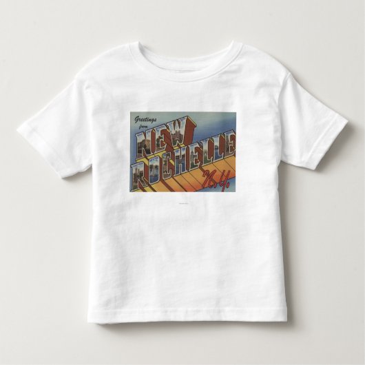 New Rochelle, New York - Large Letter Scenes Kinder Shirts (Voorkant)