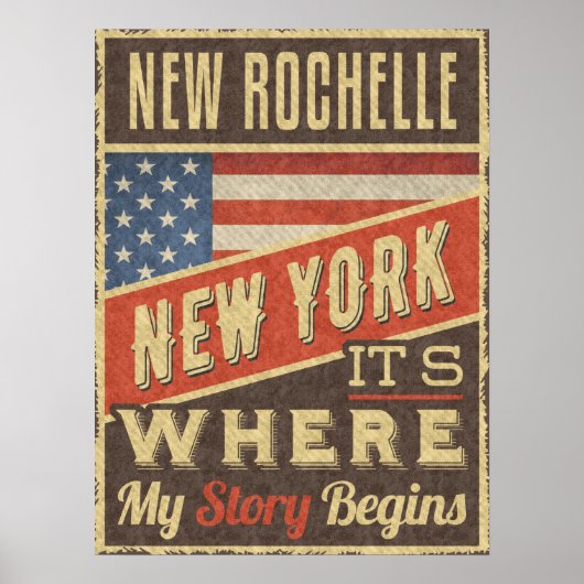 New Rochelle New York Poster (Voorkant)