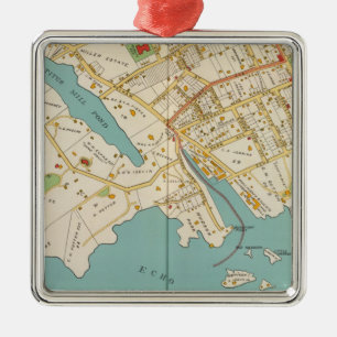 New Rochelle, NY Metalen Ornament