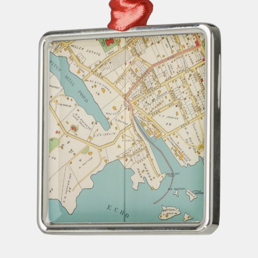 New Rochelle, NY Metalen Ornament (Links)